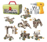 Arroopu Juego De Taladro Y Tornillos para Niños Pequeños - Juguetes De Construcción con Taladro | Juego De Atornillar para La Edad Preescolar,para Niños, Pequeños, Construcción, Navidad