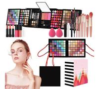 Arroopu Juegos de maquillaje para mujer Kit completo,Kits de maquillaje para mujer - Juegos de multiusos,Set de cosméticos Full Start para principiantes y profesionales, incluye cosméticos