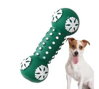 Arroopu Juguete masticable para cachorros, juguete chirriante para cachorros, juguetes masticables de Navidad para razas pequeñas, medianas y grandes, limpieza de dientes, apoya la mordida activa