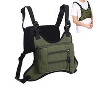 Arroopu Mochila de Pecho | Chaleco Impermeable con Funda Oxford - Mochila para Correr | para Hombres Motocicleta Deportes Aire Libre Teléfono Entrenamiento Senderismo Ciclismo