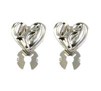 Arroopu para Botones de Mujer - Broche Decorativo Con Forma De Corazon De 2 Piezas - Para Botones De Jeans - para Coser Camisas Blusas Vestidos Abrigos Jeans y Uso Diario Fiesta