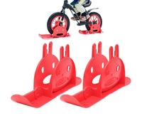 Arroopu Patinaje De Nieve para Scooter,1 Par de Esquíes para Bicicleta de Equilibrio y Scooter de Nieve,Accesorio Portátil para Walker Carrito Golf Montaña Carretera Calles Diarias Outdoor Parque | s