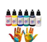 Arroopu Pinturas Para La Cara De Halloween | 6 Colores Pintura Corporal para Fiestas,Pintura al Agua para Cara y Cuerpo para Niños Adultos Unisex | Para Fiestas Carnaval Navidad Halloween Cosplay