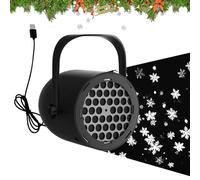 Arroopu Proyector Navideño Exterior - Copo De Nieve LED Iluminación Ambiental - Proyector LED De Proyección De Copos De Nieve | Para Fiestas Jardín Patio Porche Dormitorio Sala De Estar Decoración