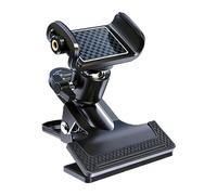 Arroopu Soporte para móvil de Guitarra,Doble Orificio Antideslizante y Rotación 360° - Abrazadera de Montaje para Guitarra | para Ukulele, bajo, interpretaciones, Streaming, grabaciones y filmaciones