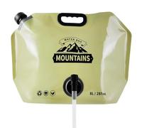 Arrovarp Bolsa de Agua para Camping, Bolsa de Agua Plegable Flexible de 8 L, Bolsa de hidratación portátil con Grifo Ajustable para Mochila al Aire Libre, Deportes, Ciclismo, Viajes, Coche,