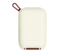 Arrovarp Pastillero pequeño | Pastillero portátil - Dispensador de medicamentos con tapas de cierre a presión, funda para tapones para los oídos para bolso de bolsillo, maletín, píldoras medicinales