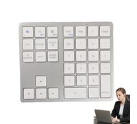 Arrovarp Teclado inalámbrico pequeño - Teclado mecánico compacto de 35 teclas - Utiliza un teclado compacto de mano silencioso para escribir de manera eficiente personal