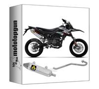 arrow 52509AO + 52001PD tubo de escape completo homologado open thunder aluminio compatible con aprilia rx - sx 4t 125 2018 2019 2020 mototopgun