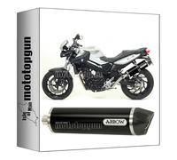 arrow 71746AKN tubo de escape homologado maxi race-tech aluminio negro fondo carby compatible con bmw f800 f-800 r 2009 2010 2011 2012 2013 2014 2015 2016 mototopgun