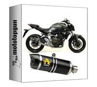 arrow 71817AKN tubo de escape homologado thunder aluminio negro fondo carby compatible con yamaha mt07 mt-07 2014 2015 2016 2017 2018 2019 2020 mototopgun