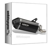 arrow 72505SKN tubo de escape homologado sonora titanio negro fondo carby compatible con bmw r1250 r-1250 gs adventure 2019 2020 2021 2022 2023 mototopgun