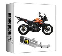 arrow 72627AK tubo de escape homologado indy-race aluminio fondo carby compatible con ktm 390 adventure 2020 2021 2022 2023 mototopgun