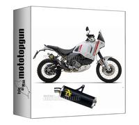 arrow 72638AON* tubo de escape homologado indy-race aluminio negro compatible con ducati desert-x 950 2022 2023 mototopgun
