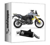 arrow 72642AON* tubo de escape homologado indy-race aluminio negro fondo acero compatible con suzuki v-strom 800 de 2023 mototopgun