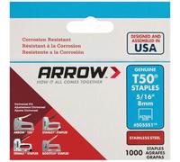 Arrow ARRT50516SS - Grapas (tamaño: 8mm, pack de 1000)
