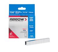 Grapas Arrow A50924 T50 14mm 9/16in (Paquete De 1250)