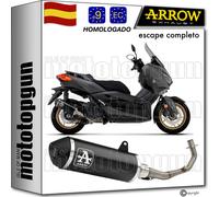 ARROW ESCAPE COMPLETO + HOM RC URBAN NEGRO YAMAHA XMAX X-MAX 125 2021 21 2022 22