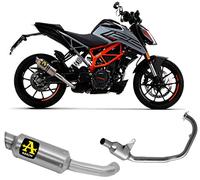 Arrow escape completo homologado open gp2 gp-2 titanio compatible con ktm duke 125 2021 2022 2023