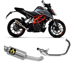 Arrow escape completo homologado open gp2 gp-2 titanio compatible con ktm duke 125 2021 2022 2023