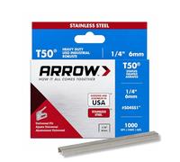 Arrow T50 Staples Box 1000 - Stainless Steel 504SS 6mm 1/4in