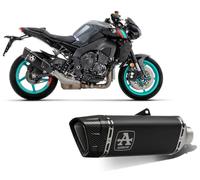 ARROW Terminal homologado con pista, titanio oscuro, empalme soldado para Yamaha MT-10 '22 con fond.Carby Ric.Orig.+RIC. ARROW