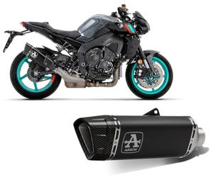 ARROW Terminal homologado con pista, titanio oscuro, empalme soldado para Yamaha MT-10 '22 con fond.Carby Ric.Orig.+RIC. ARROW