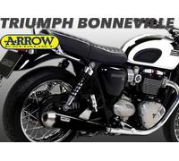 ARROW Terminales Tubo de Escape Racing Nichrom Dark Triumph Bonneville T120