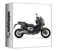 arrow tubo de escape homologado race-tech short aluminio negro copa carby compatible con honda x-adv 750 2025 mototopgun 71985aknc