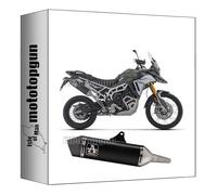 arrow tubo de escape homologado veloce aluminio negro fondo carby compatible con triumph tiger 900 gt/pro 2024 2025 mototopgun 72006van