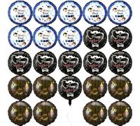 Arrowbash 24 globos de papel de aluminio para decoración del día del padre, 18 pulgadas, para el día del padre, suministros de fiesta de cumpleaños