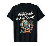 Arrowed & Awesome Archer Bow Arrow Tiro con arco Deportes Amante Camiseta