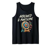 Arrowed & Awesome Archer Bow Arrow Tiro con arco Deportes Amante Camiseta sin Mangas
