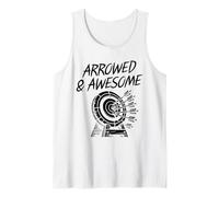 Arrowed & Awesome Archer Bow Arrow Tiro con arco Deportes Amante Camiseta sin Mangas