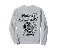 Arrowed & Awesome Archer Bow Arrow Tiro con arco Deportes Amante Sudadera