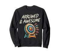 Arrowed & Awesome Archer Bow Arrow Tiro con arco Deportes Amante Sudadera