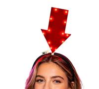 Arrowhead Headwear | Light Up Funny Headwear | Novelty Headband | For Women Mens Festivasl Ceslebrations Holidsay Gatherings Carnivals Single's Parties Cosplay Photographys