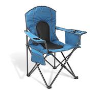 ARROWHEAD OUTDOOR Silla de Campamento de Lujo Unisex con refrigerador Integrado y Soporte de Taza (Azul) Plegable reposabrazos.