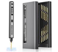 ARROWMAX Mini bolígrafo eléctrico de 5 velocidades, 10 pequeños brocas de perforación con caja de aluminio, pantalla OLED, luces LED, juego de perforación de resina para joyas, plástico (SDS Ultra)