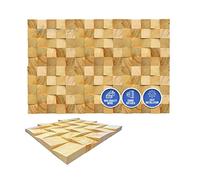 Arrowzoom 1 Panel de arte de pared de madera de Finlandia de alto grado de estilo geométrico Difusor de sonido acústico DIY STC27 Reducción de ruido Decoración de madera 30x30cm AZ1234