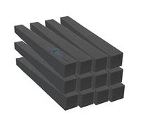 Arrowzoom 12 Bloque relleno bass trap trampas para bajos paneles acústicos 7.5x7.5x60cm Insonorización absorbente tratamiento acústico bajas frecuencias 60-300 hz estudio de grabación Negro 1160