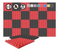 Arrowzoom 24 Paneles Acusticos Piramide 50x50x5cm Negro AZ1034