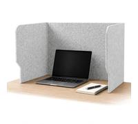 Arrowzoom Separador Acústico de Escritorio, 140 x 50 x 50 cm | 140 x 50 x 50 cm separador autoportante de fieltro con 3 paneles para privacidad, concentración y confort acústico