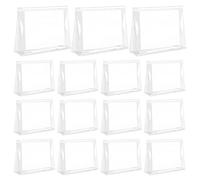 Arroyner 15 mini bolsas de maquillaje transparentes pequeñas de plástico transparente con cremallera para artículos de tocador de viaje, 20PZAS