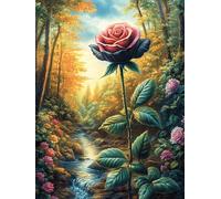 Arroyo de Rosas Rompecabezas 1000 Piezas Cartón para Niños Mayores 14 Años Animales y Plantas fantásticos Noches De Cita Antiestrés Pack Completo Detalle Único Original 1000 PCS