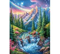 Arroyo del Bosque Puzzle 500 Piezas Cartón Grueso para Adultos Cuentos de Hadas de Animales y Plantas Diversión Grupal Entrenamiento Cerebral Regalo Navideño Regalo Ideal 500 PCS