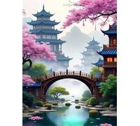 Arroyo del Puente Arquitectónico Puzzle de 90 Piezas para Adultos, Rompecabezas Adultos Imposible, Juego de Habilidad para Toda La Familia, Regalo para Ella o Él