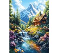 Arroyo del valle Rompecabezas 1000 Piezas Cartón Grueso Para Adultos Cuentos de hadas de animales salvajes fantásticos Desconectar Rutina Ejercicio Mental Relajante Decoración Dormitorio Regalo 1000 P