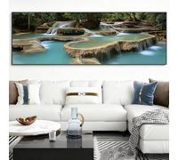 Arroyo Diamond Painting Paisaje Diamond Painting Adultos Grande XXL, 5D Cuadro Diamantes Manualidades Adultos, DIY Ronda Pintura Diamante Punto de Cruz para Decoración Pared Hogar, 60x180cm, Model624