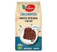 ARROZ INTEGRAL HINCHADO CON AGAVE Y CACAO BIO, 300 g